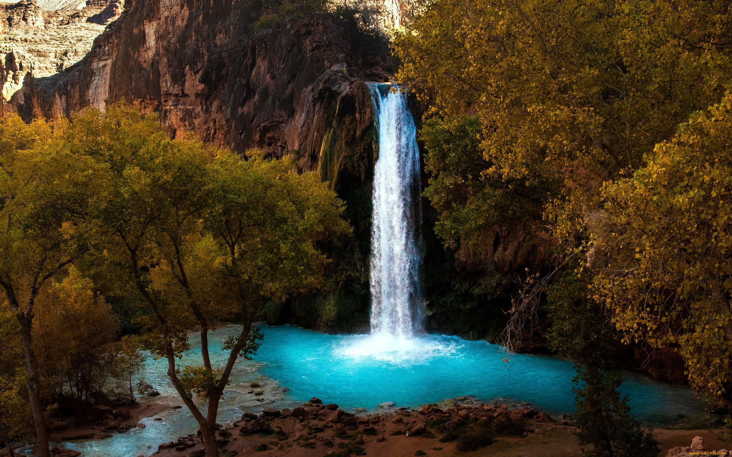 природа, водопады, поток, водопад, вода