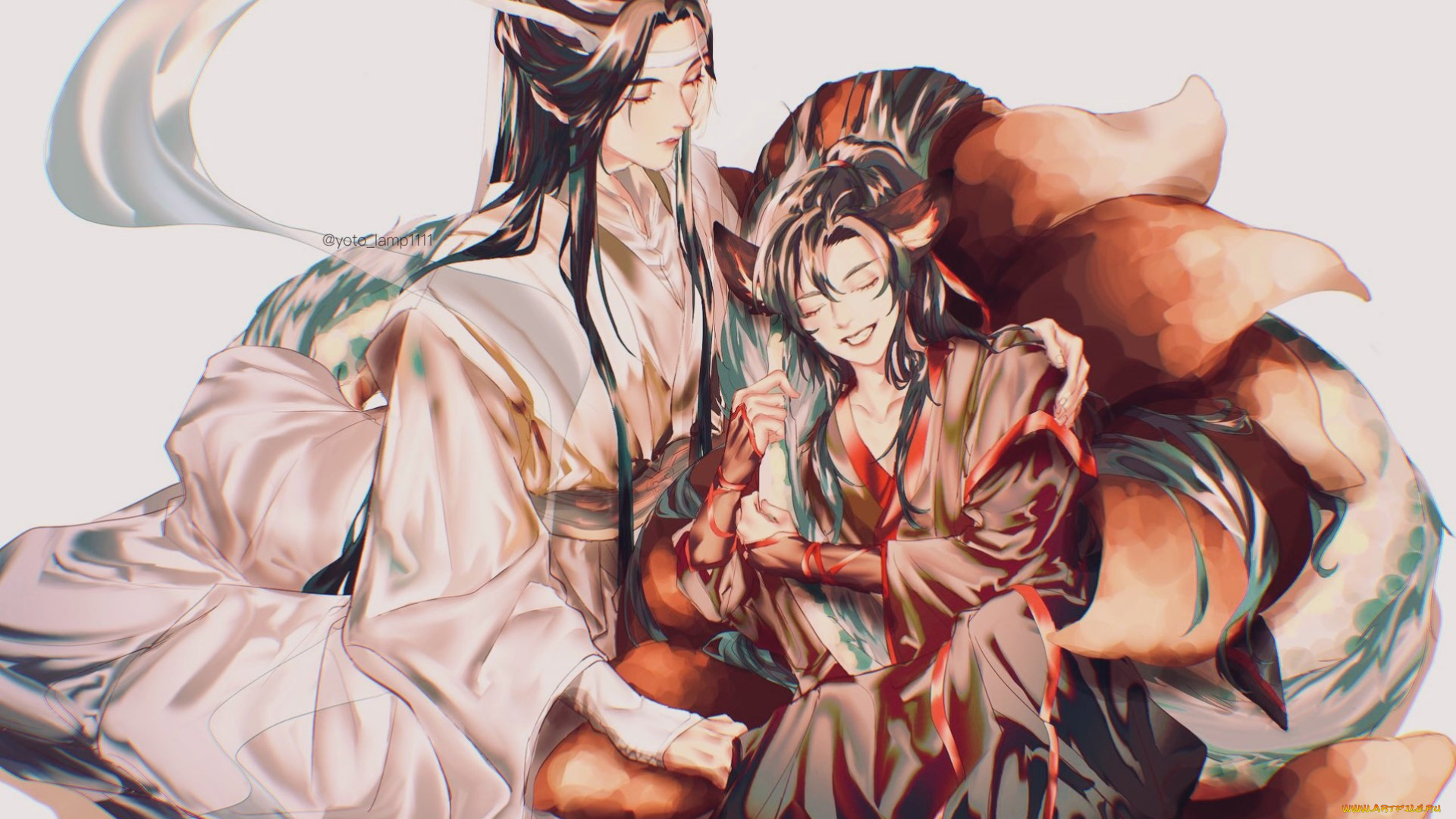 аниме, mo, dao, zu, shi, лань, ванцзи, вэй, усянь, хвосты