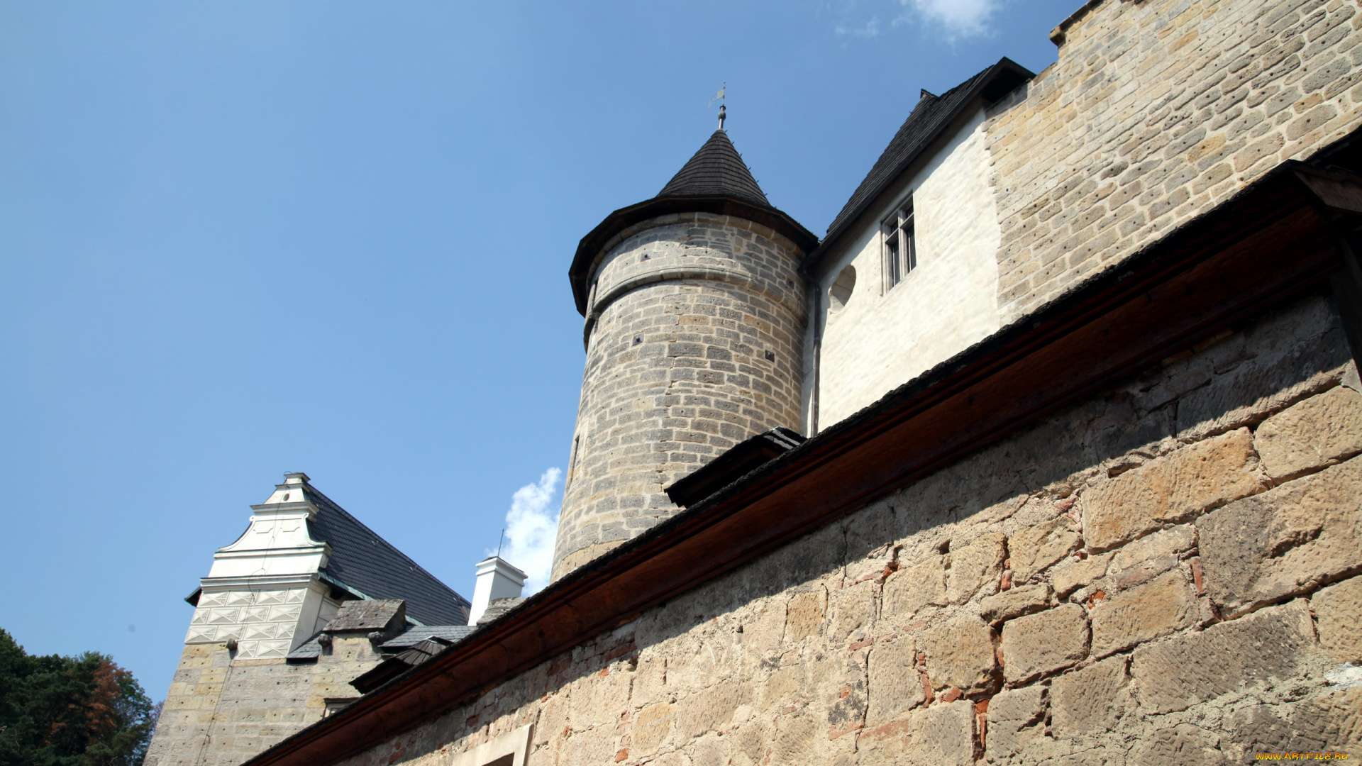 города, замки, чехии, замок