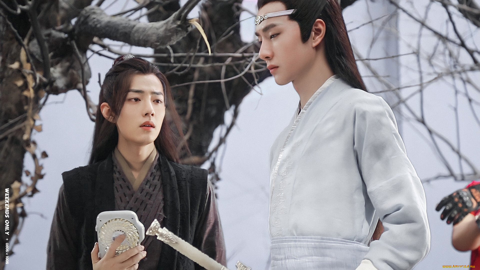 разное, знаменитости, ван, ибо, сяо, чжань, съемки, костюмы, вентилятор