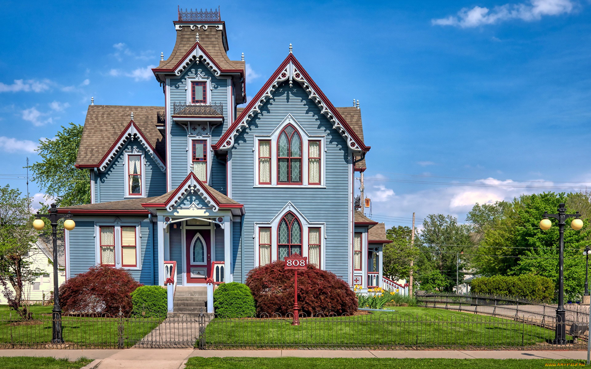 города, -, здания, , дома, жилой, дом