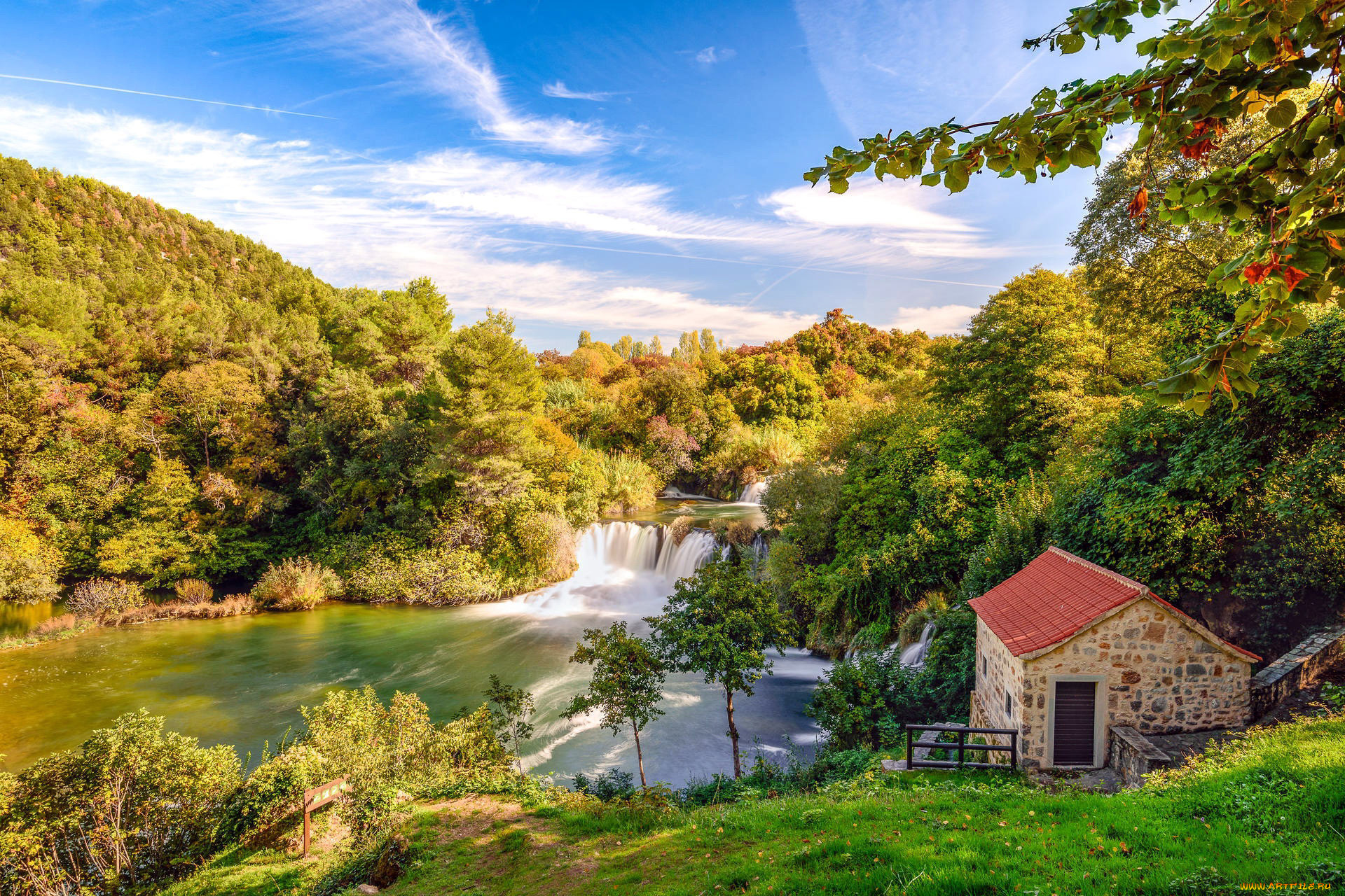 krka, national, park, croatia, города, -, пейзажи, krka, national, park