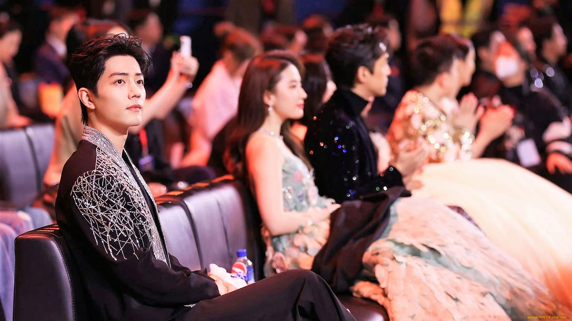 разное, знаменитости, сяо, чжань, зал, люди