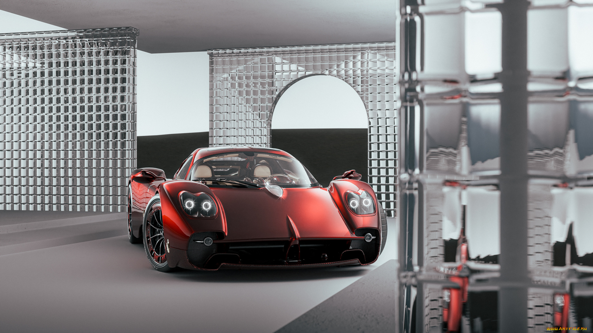 pagani, utopia, 2023, автомобили, pagani, utopia, гиперкар, вишнeвый