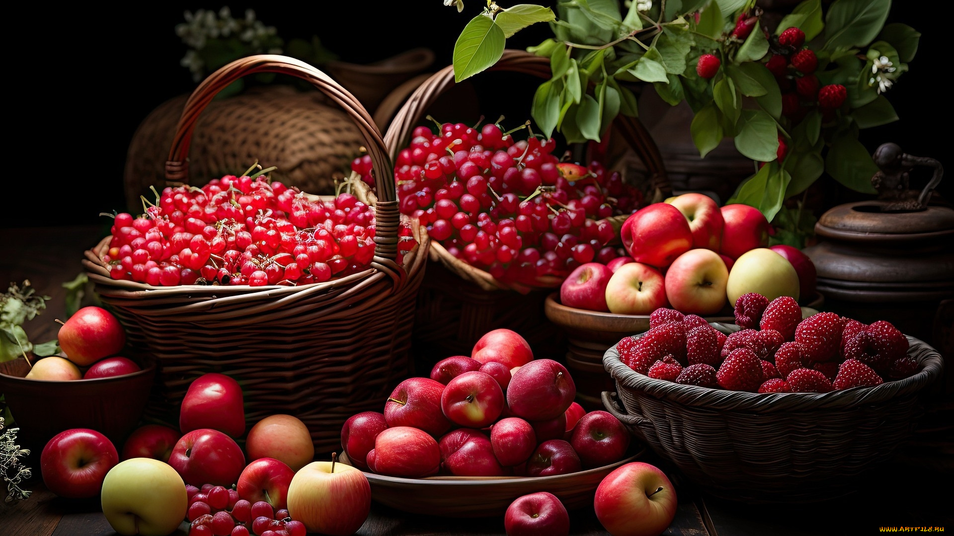 3д, графика, еда-, food, фрукты, ягоды