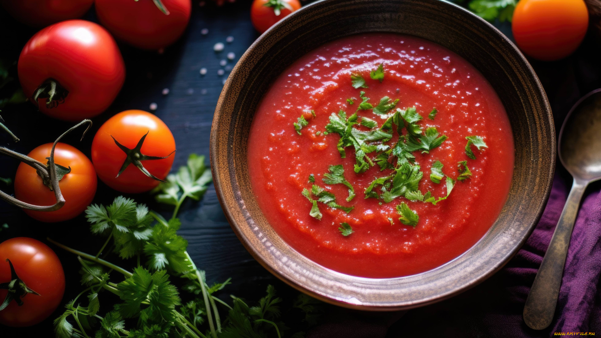 3д, графика, еда-, food, гаспачо