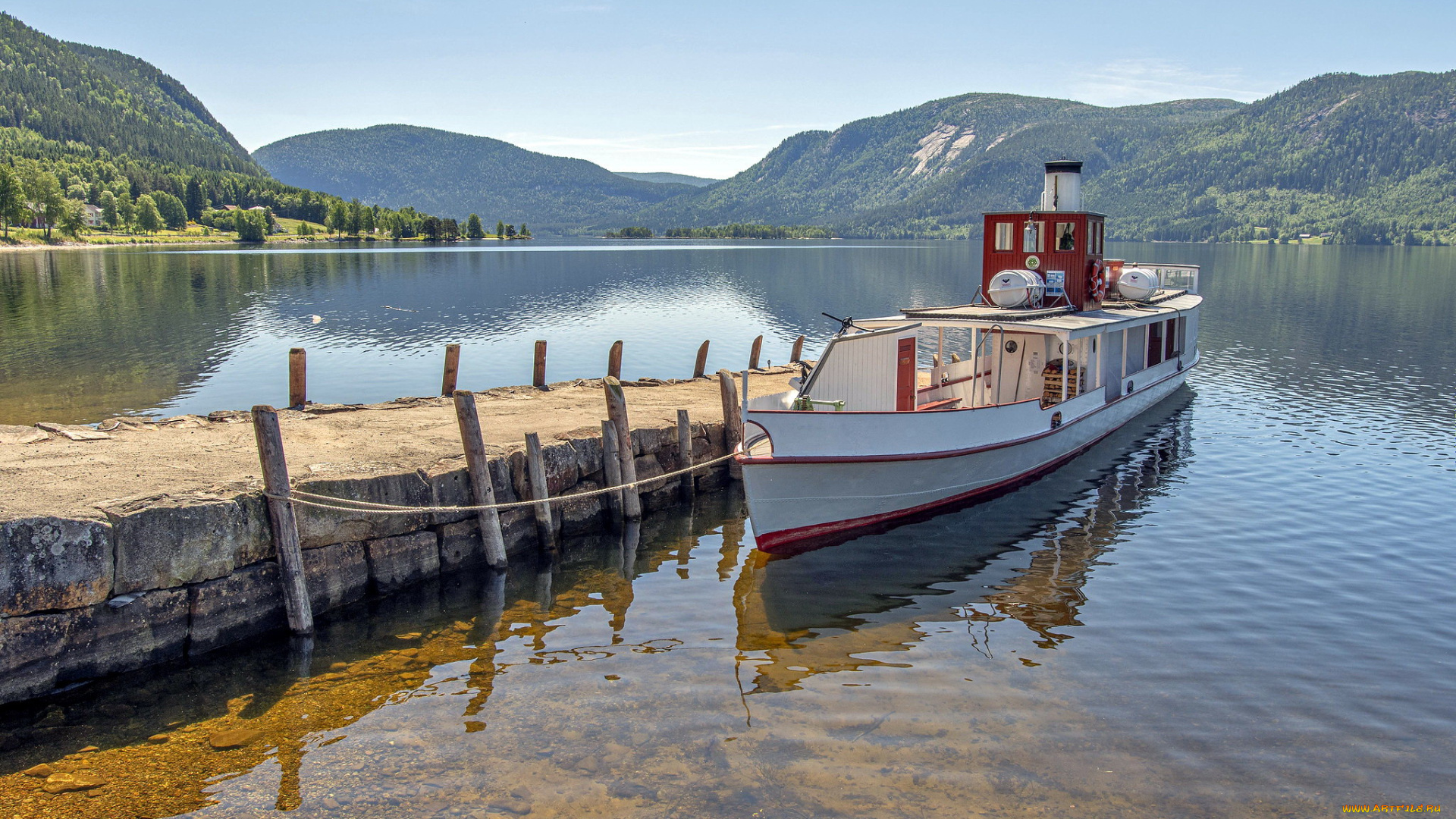 корабли, теплоходы, озеро, теплоход