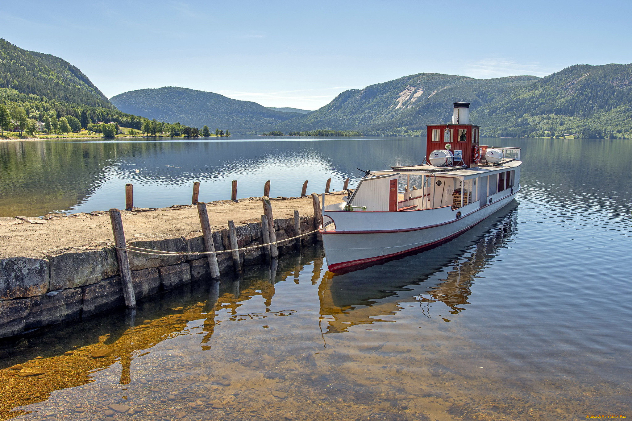 корабли, теплоходы, озеро, теплоход