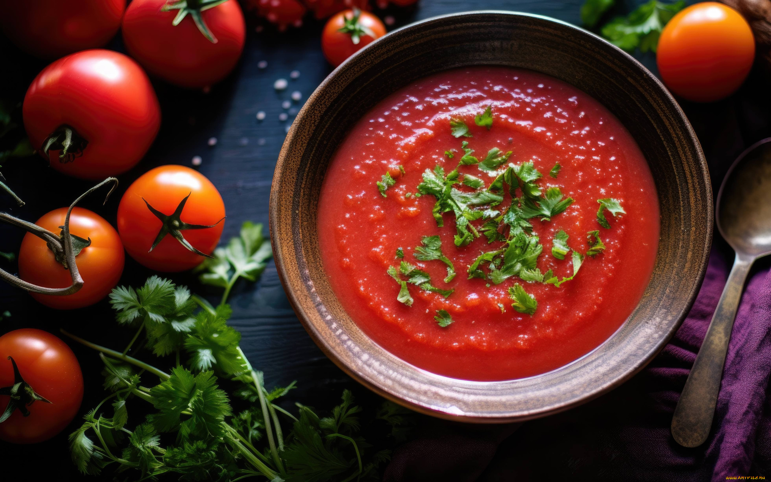 3д, графика, еда-, food, гаспачо