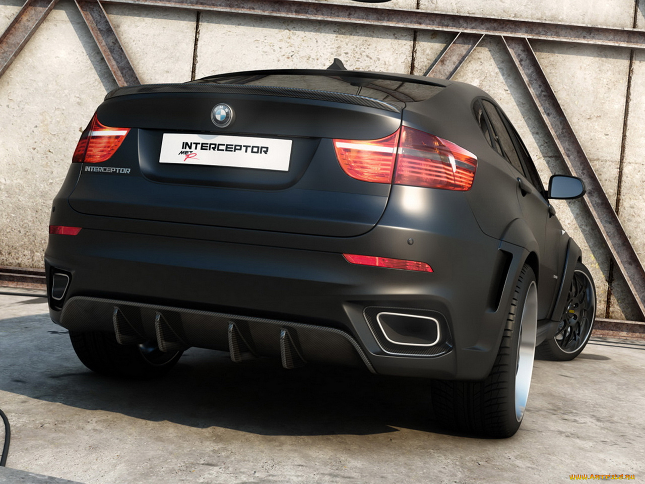 bmw, x6, interceptor, автомобили, 3д