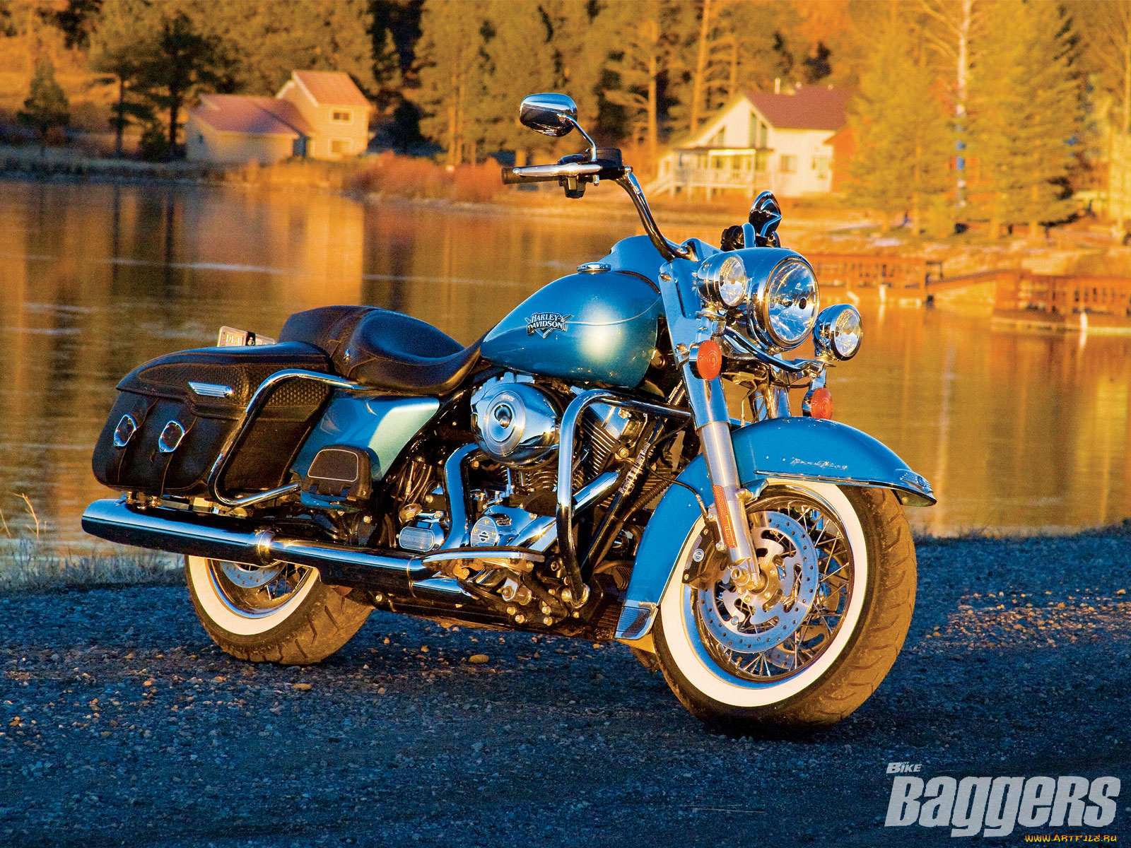 2011, harley, davidson, road, king, classic, мотоциклы