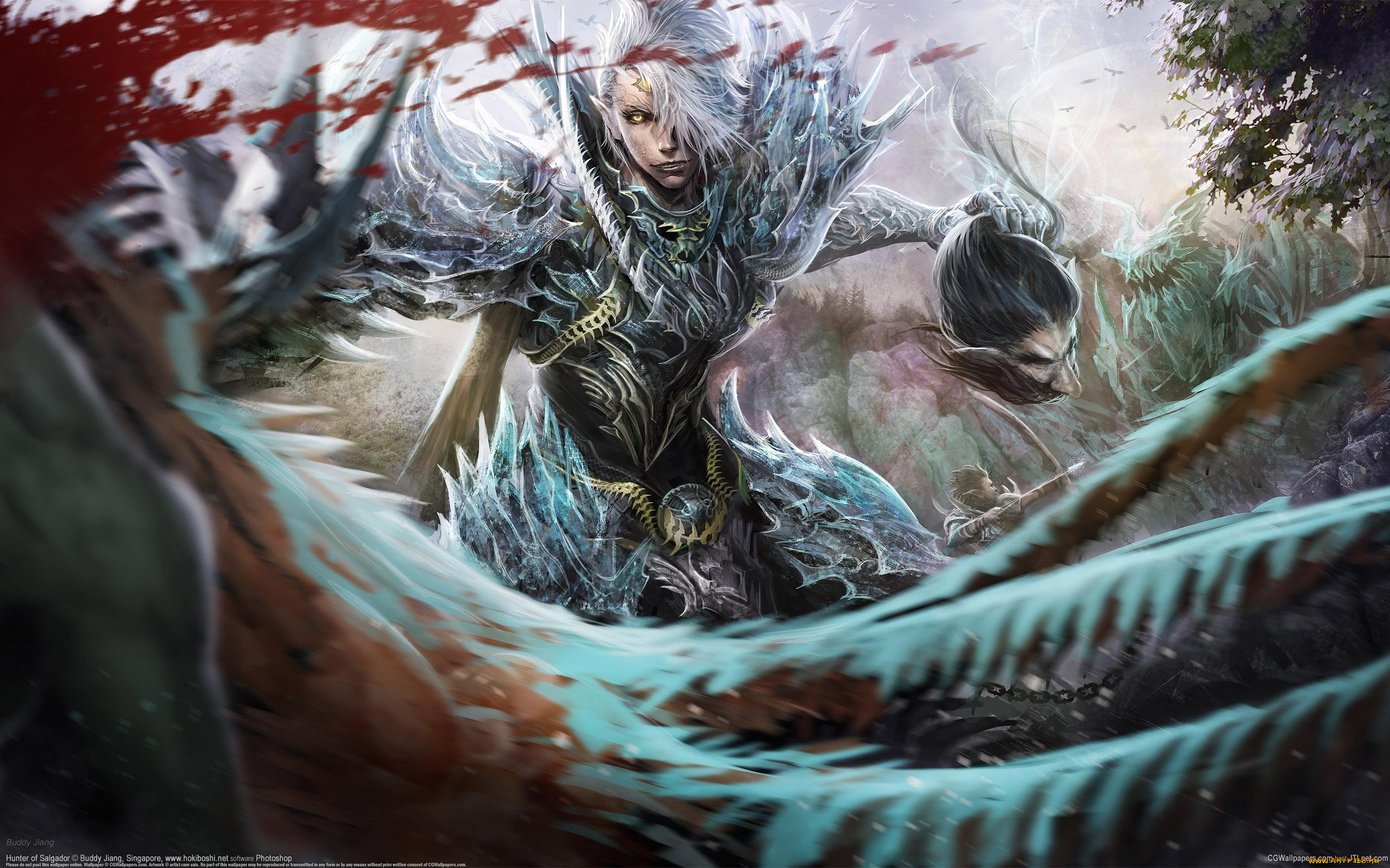 фэнтези, эльфы, buddy, jiang, голова