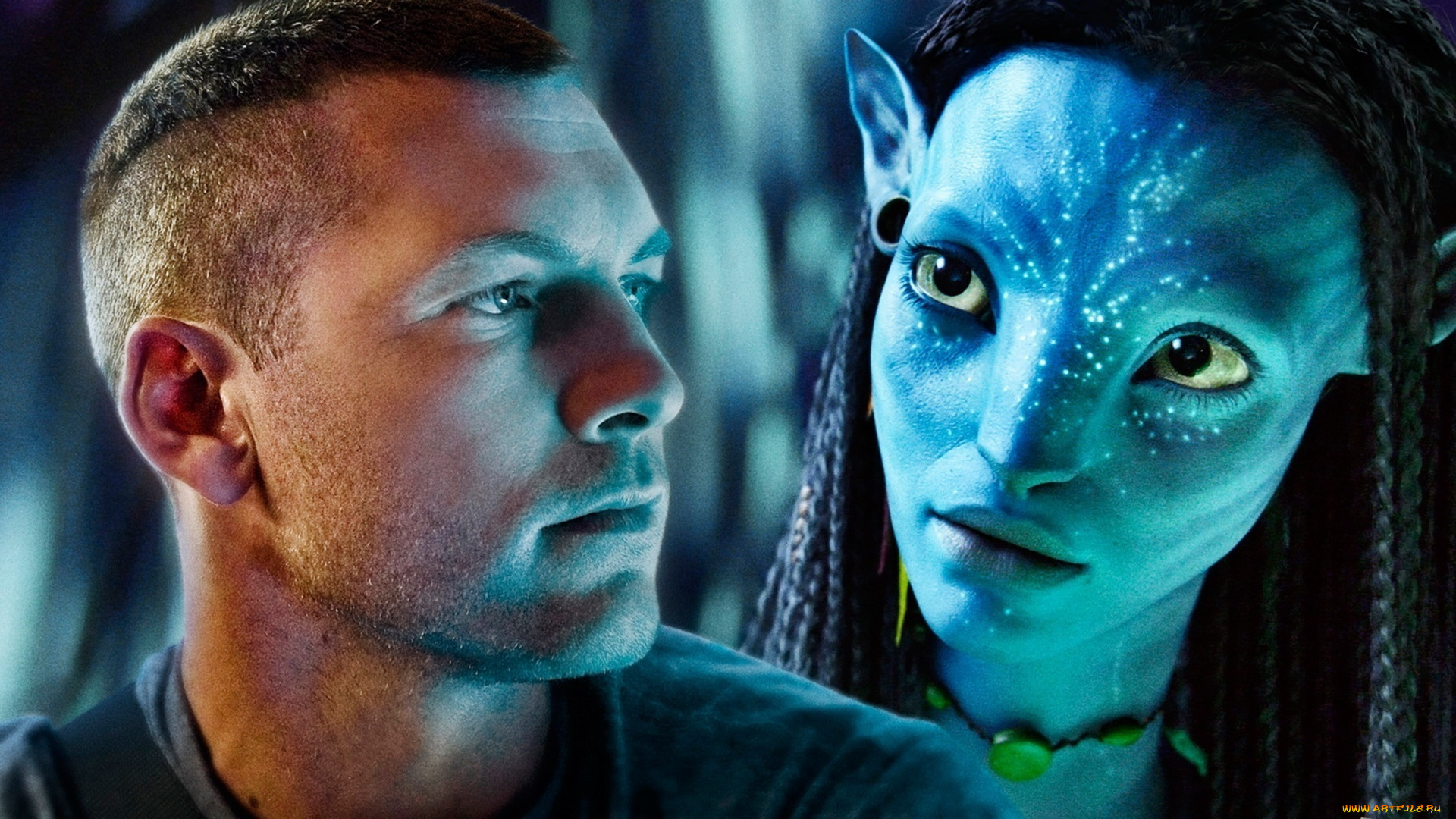 avatar, кино, фильмы, neytiri, jake, sully, sam, worthington