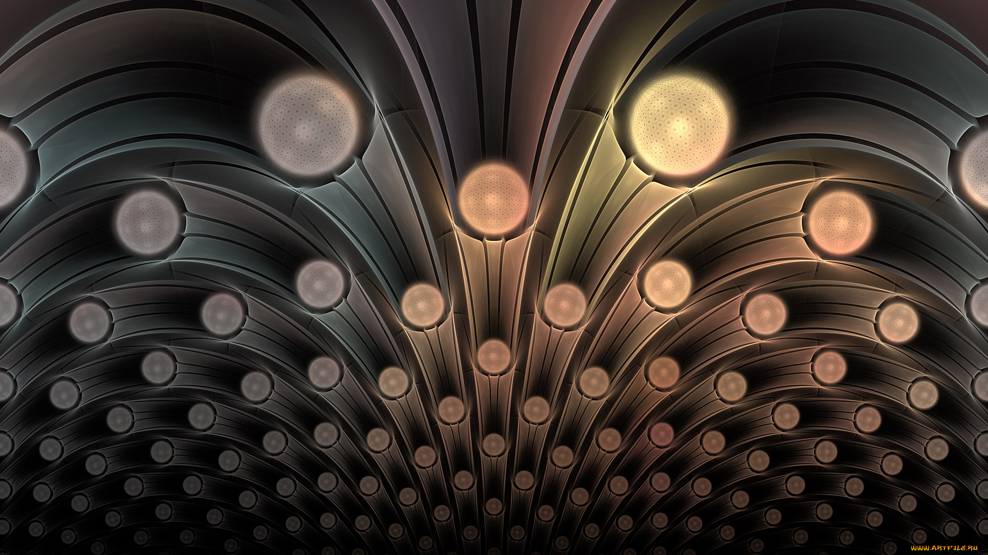 3д, графика, fractal, фракталы, узор, цвета