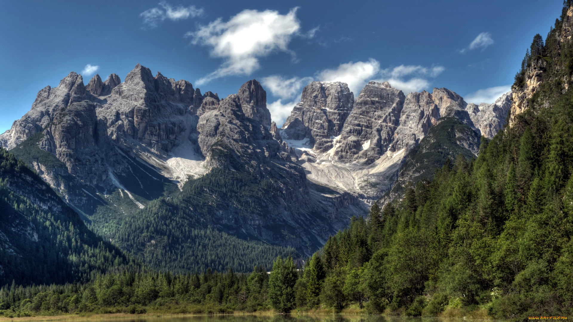 италия, трентино, природа, горы, луг