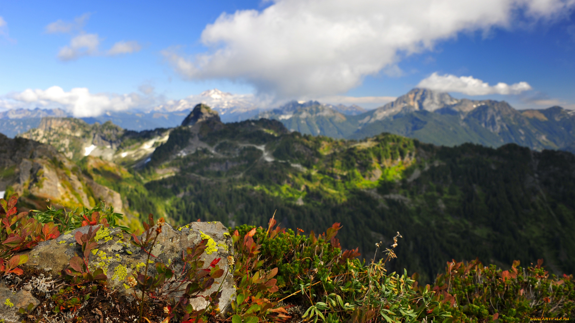 природа, горы, вершины