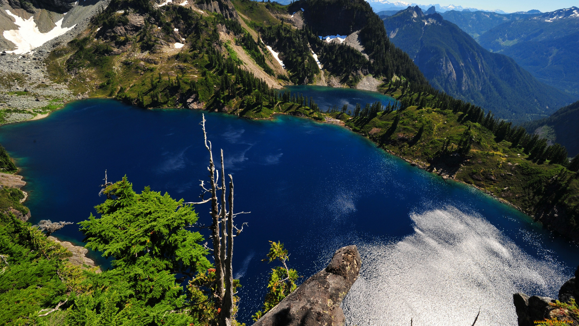 природа, реки, озера, пейзаж, горы