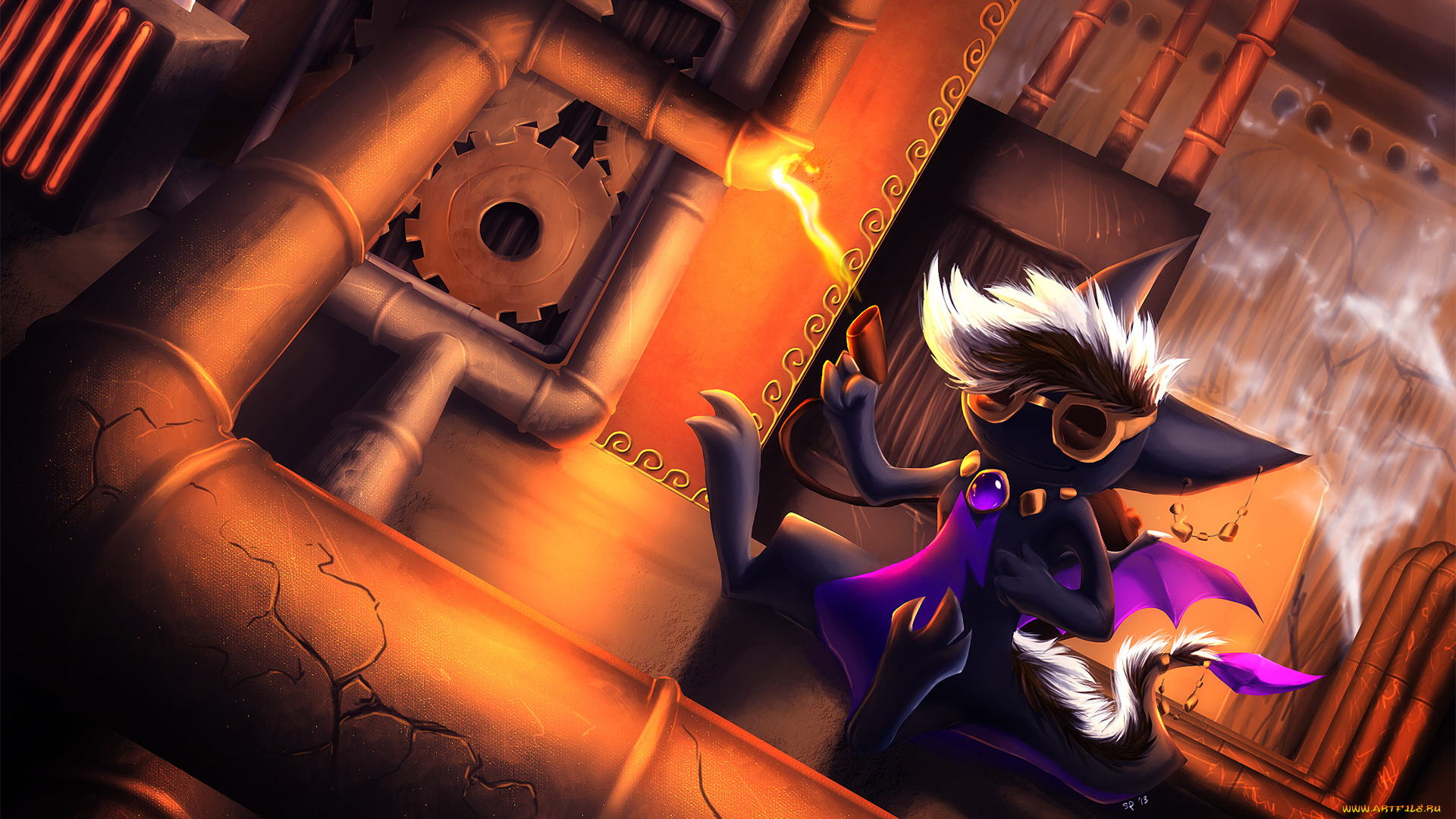 рисованные, животные, сказочные, мифические, сварщик