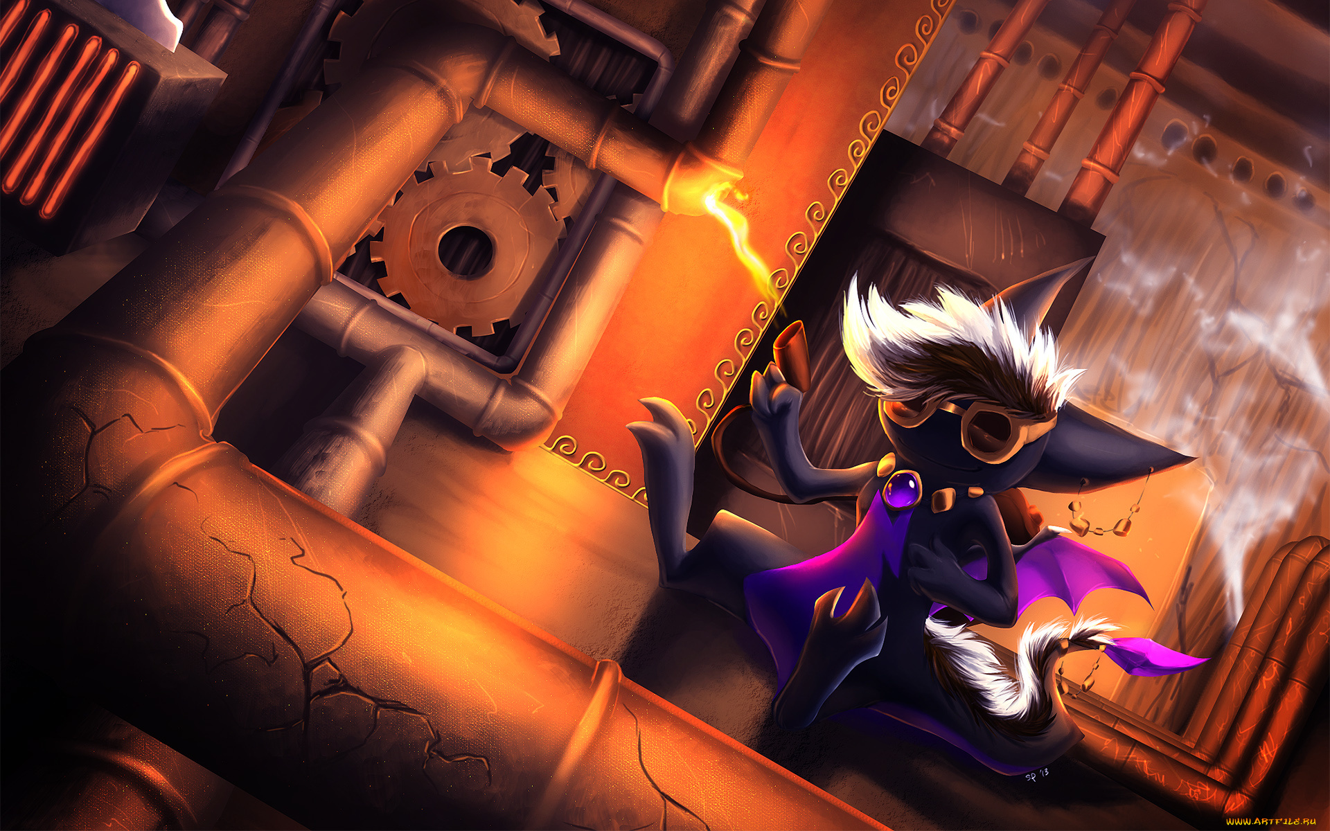 рисованные, животные, сказочные, мифические, сварщик