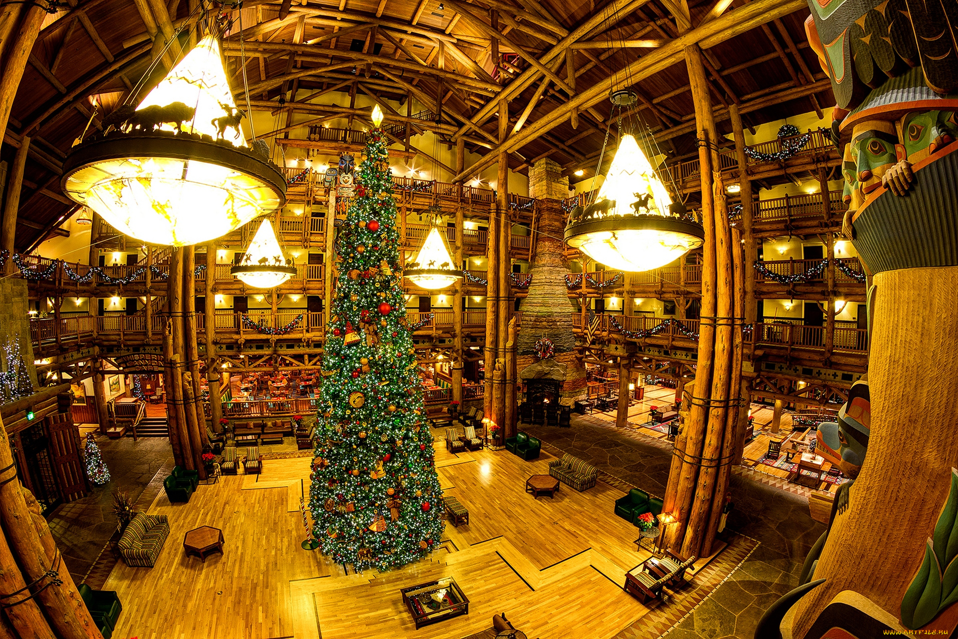праздничные, Ёлки, отель