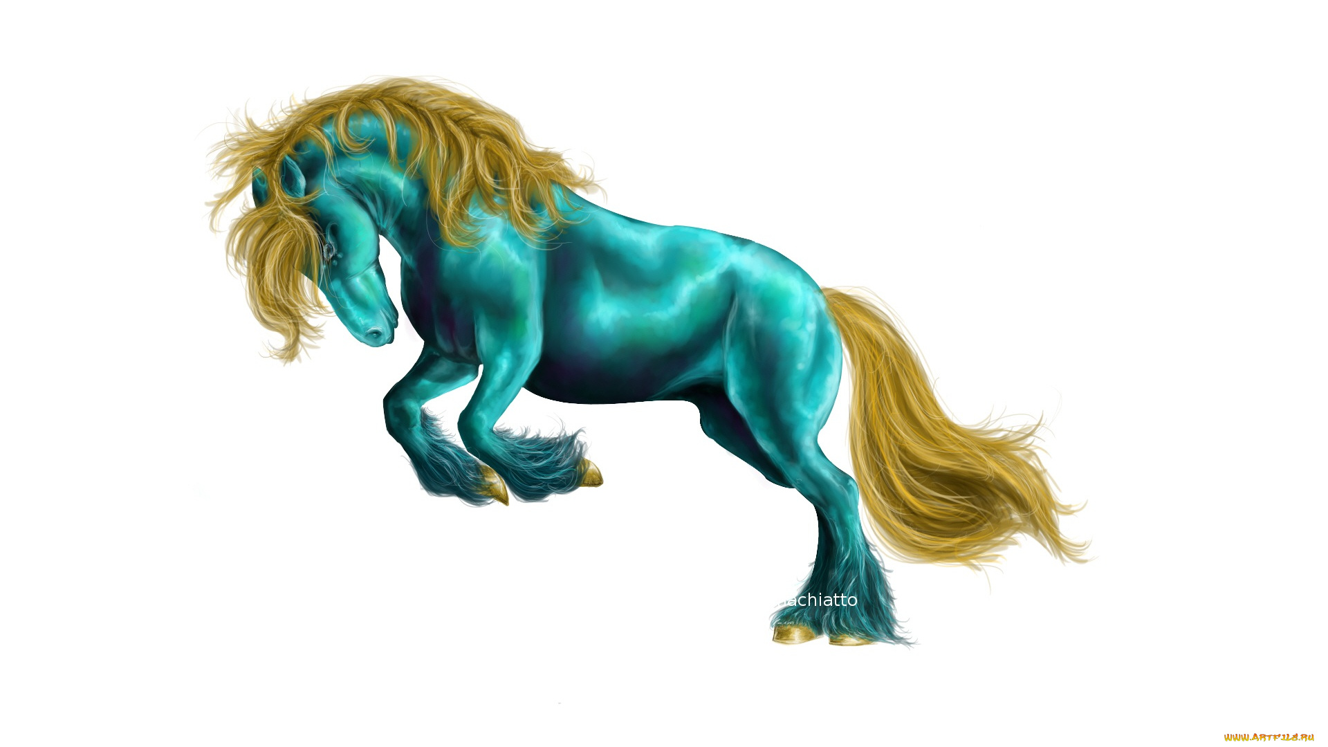 рисованные, животные, , лошади, белый, фон, лошадь