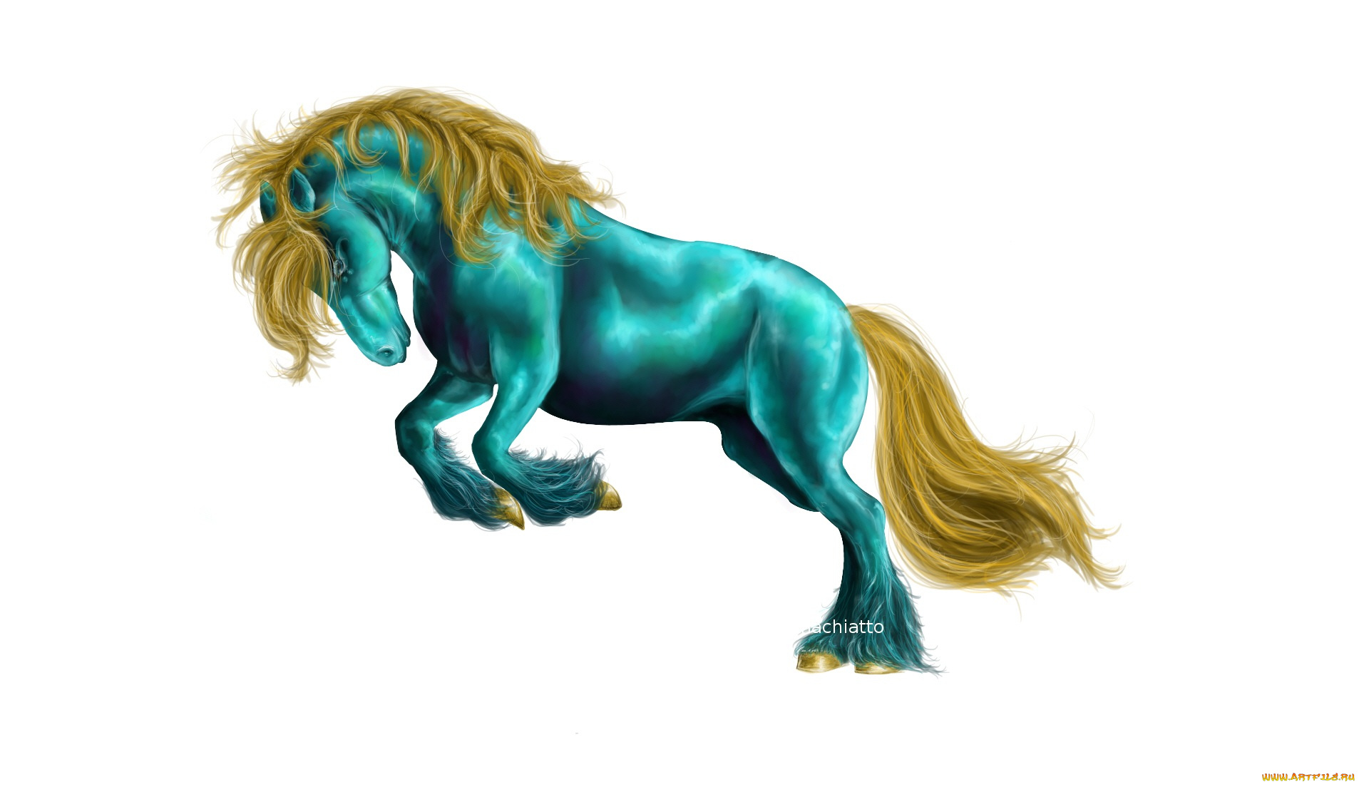 рисованные, животные, , лошади, белый, фон, лошадь