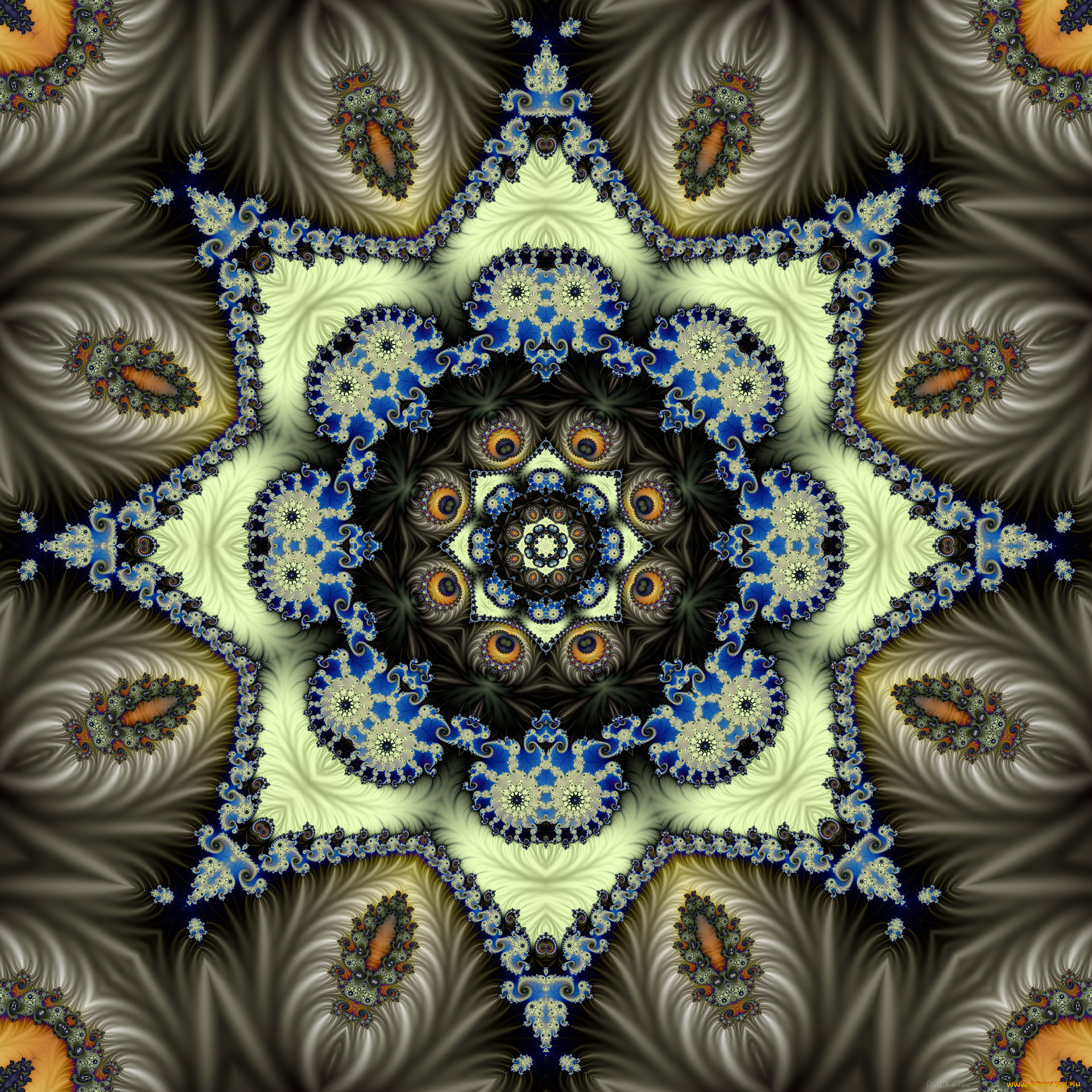 3д, графика, fractal, , фракталы, узор, фон, цвета