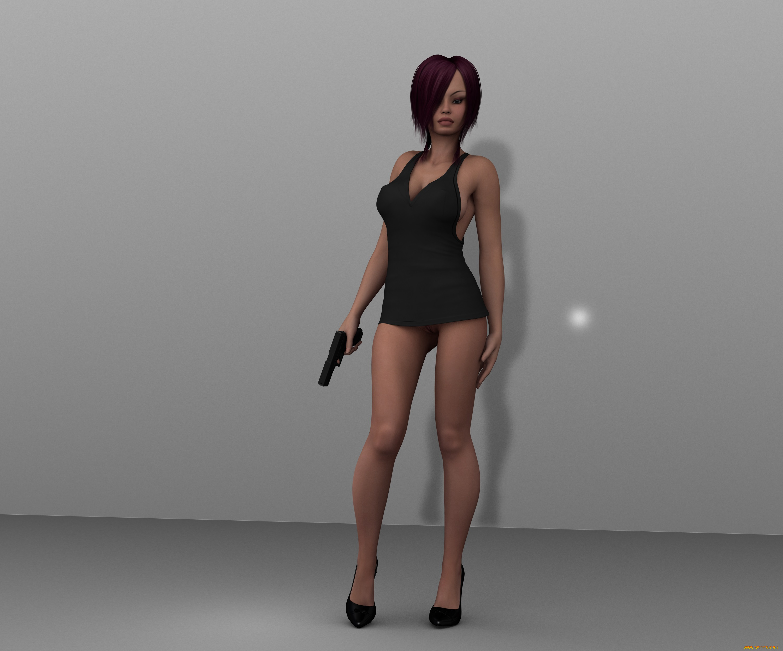 3д, графика, fantasy, , фантазия, оружие, взгляд, девушка