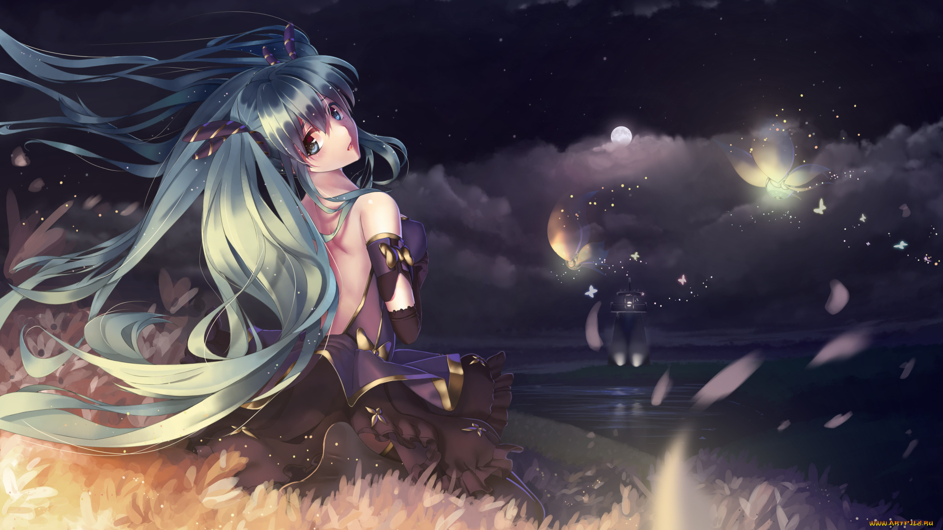 аниме, vocaloid, hatsune, miku