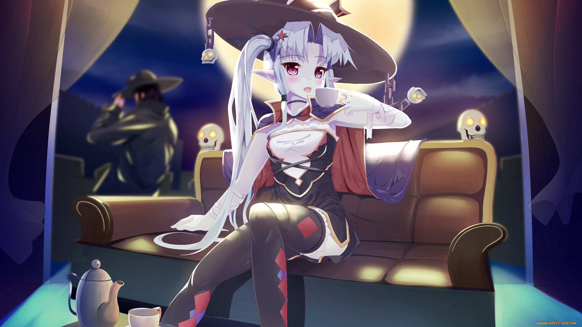 аниме, животные, , существа, девушка, вампир