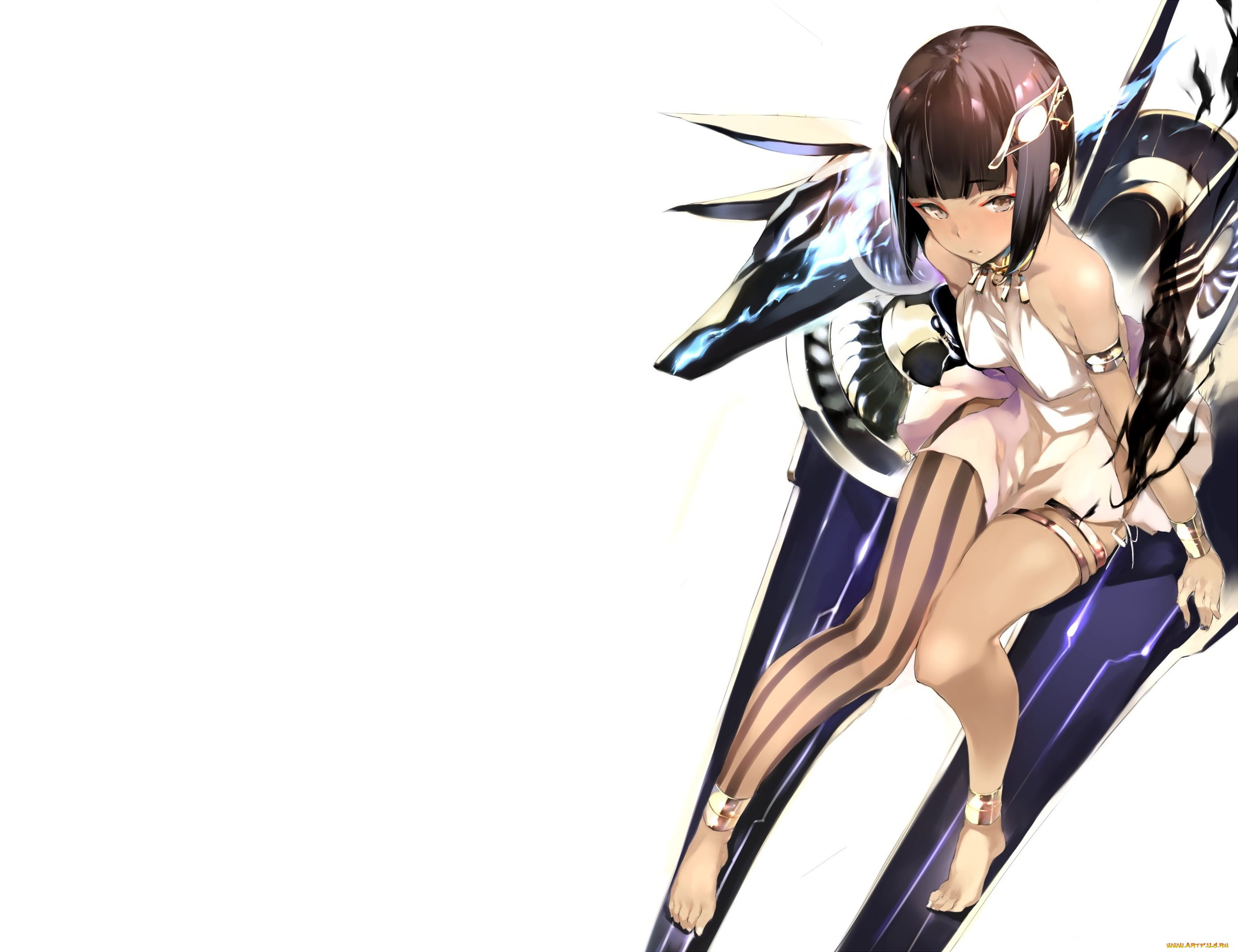 аниме, животные, , существа, девушка