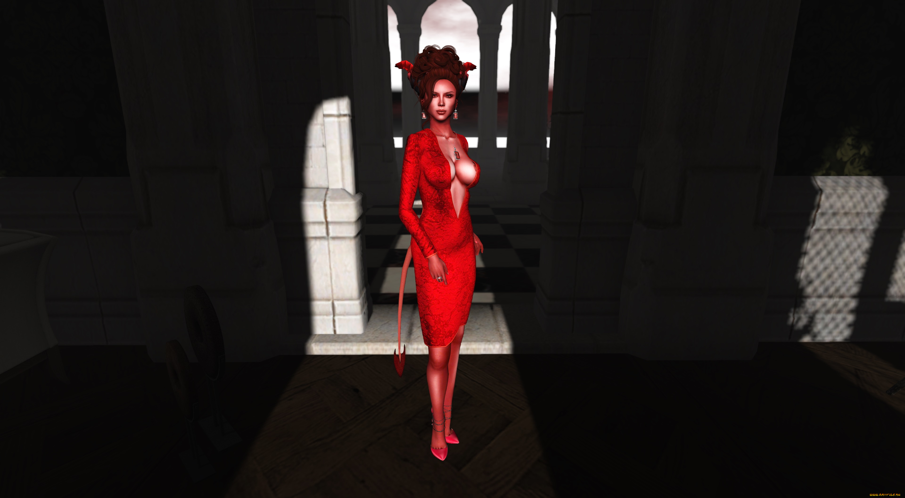 3д, графика, существа, , creatures, фон, взгляд, кастаника