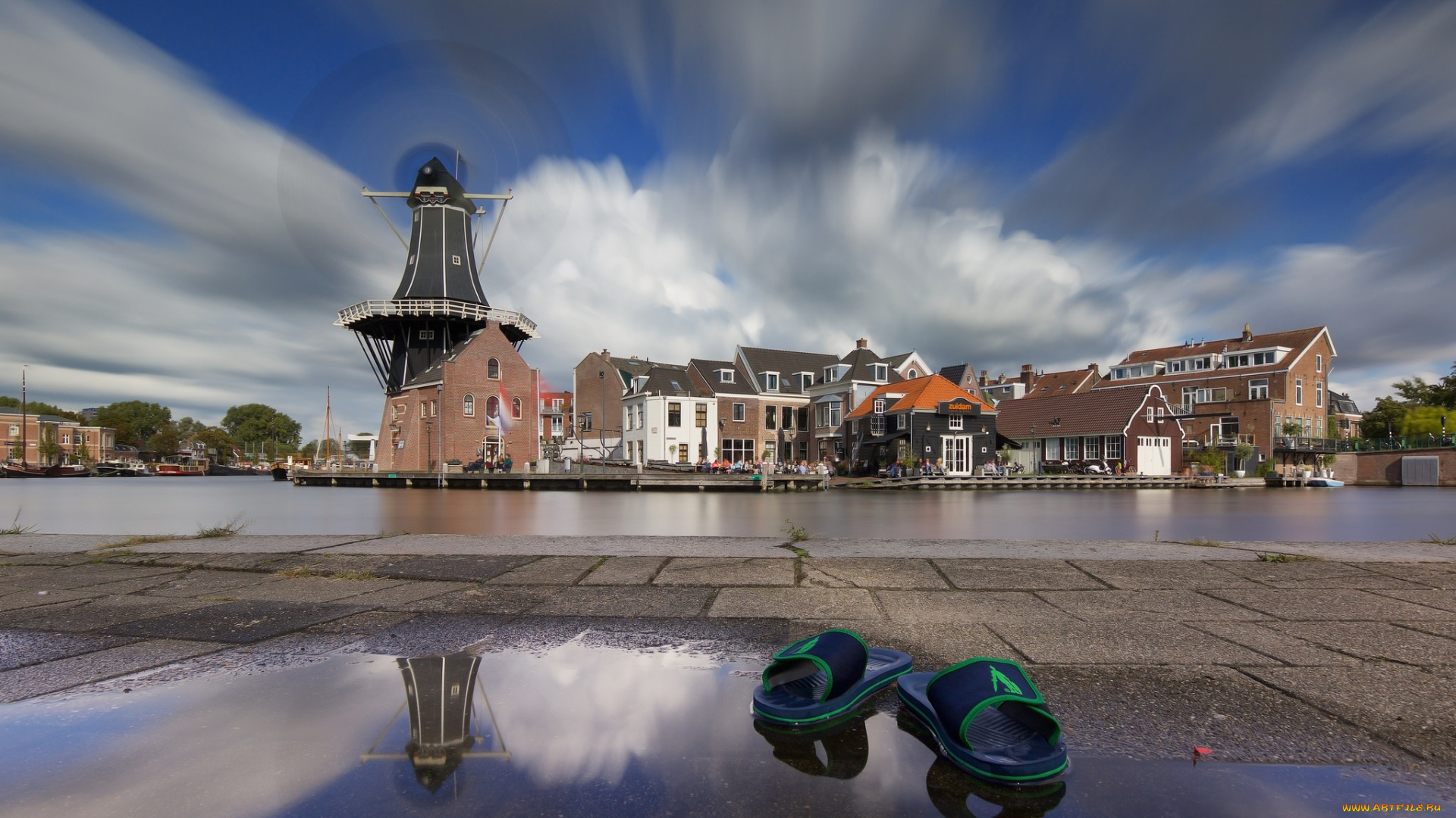 города, -, улицы, , площади, , набережные, haarlem, нидерланды, голландия