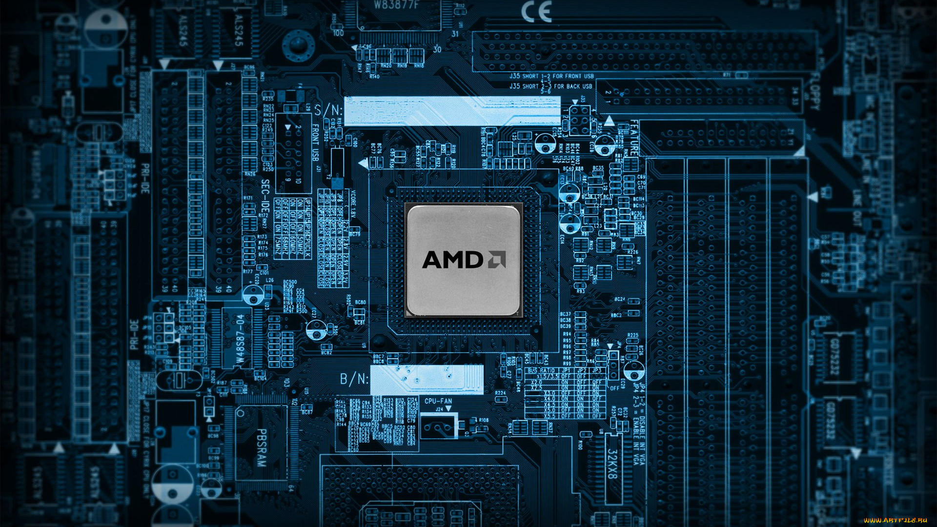 компьютеры, amd, фон, логотип