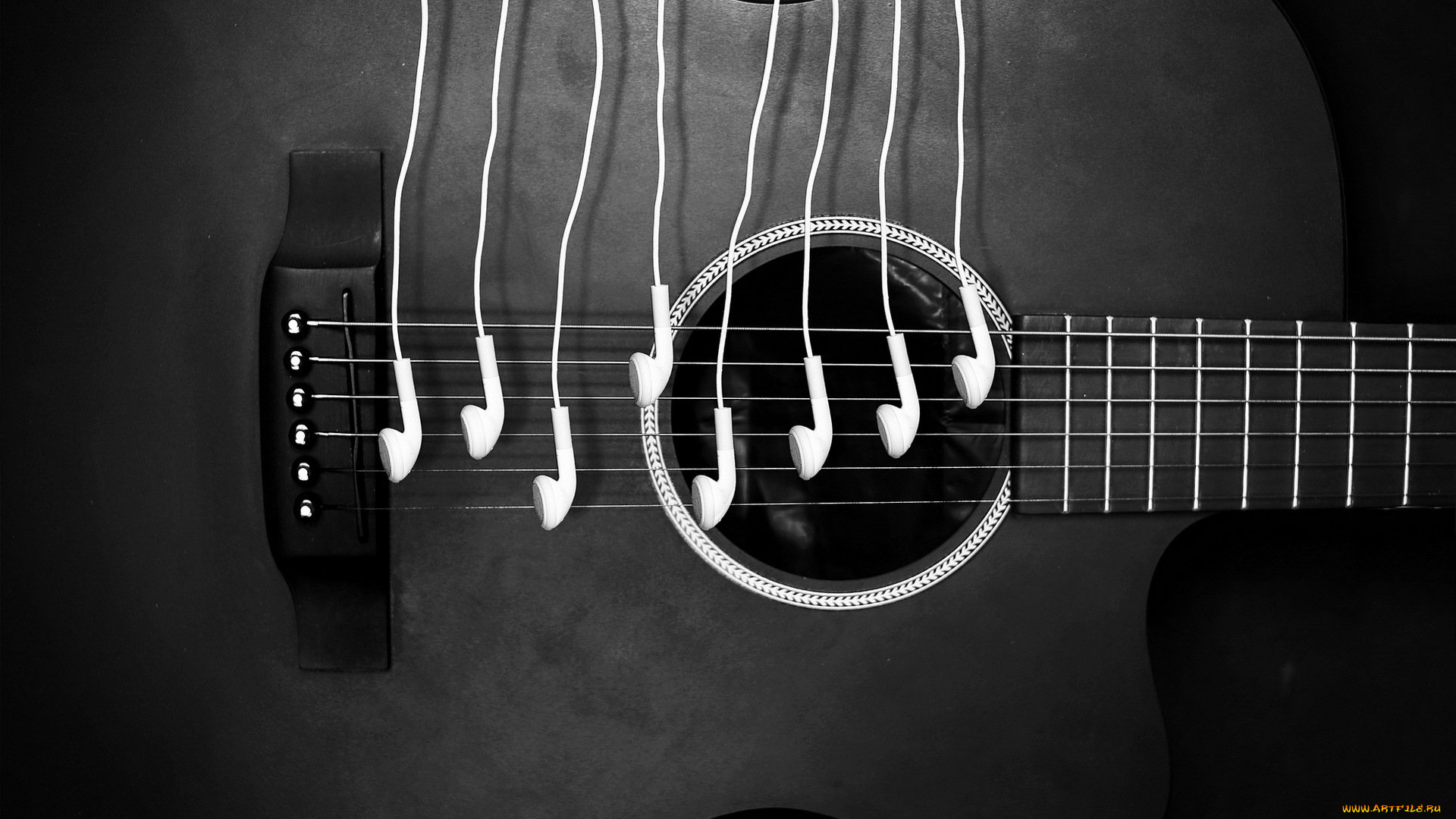 музыка, -музыкальные, инструменты, наушники, гитара