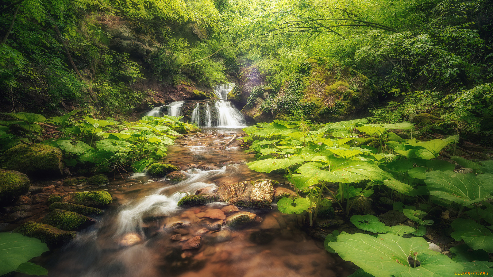 природа, водопады, простор