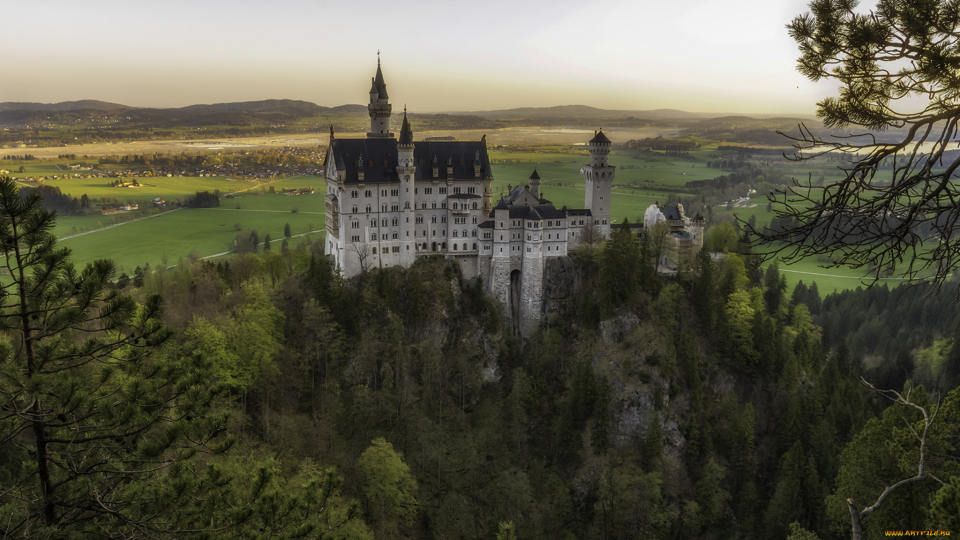 slot, neuschwanstein, города, замок, нойшванштайн, , германия, простор