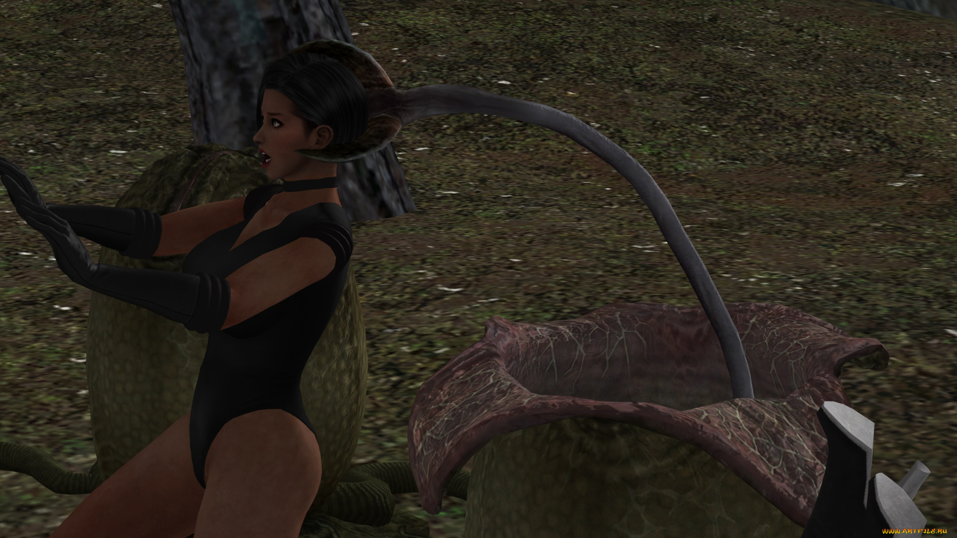 3д, графика, фантазия, , fantasy, девушка, взгляд, фон