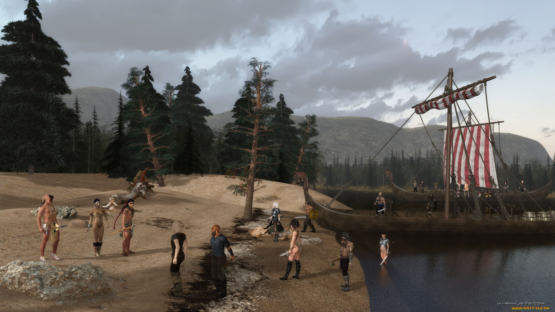 3д, графика, фантазия, , fantasy, люди