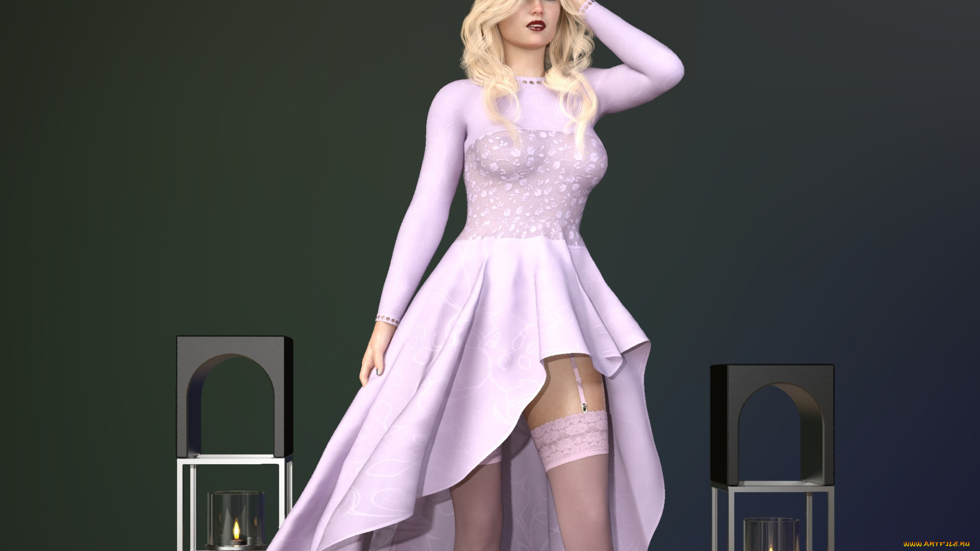 3д, графика, люди, , people, девушка, взгляд, фон