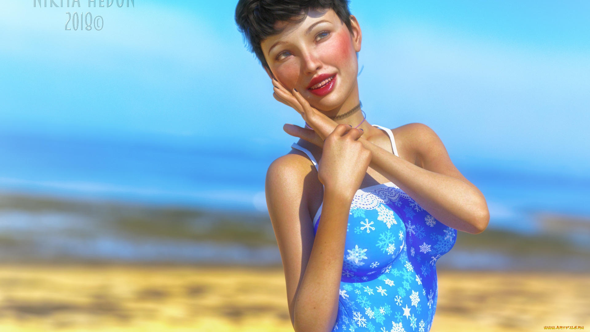 3д, графика, люди, , people, фон, взгляд, девушка