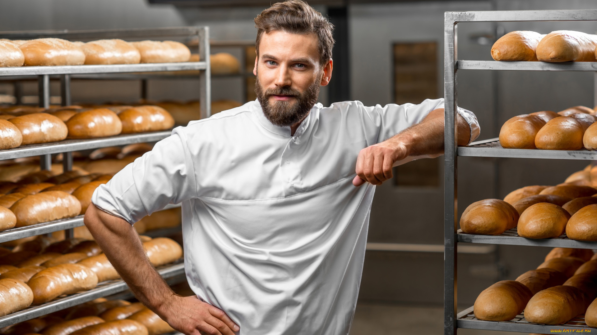 мужчины, -, unsort, хлеб, пекарь