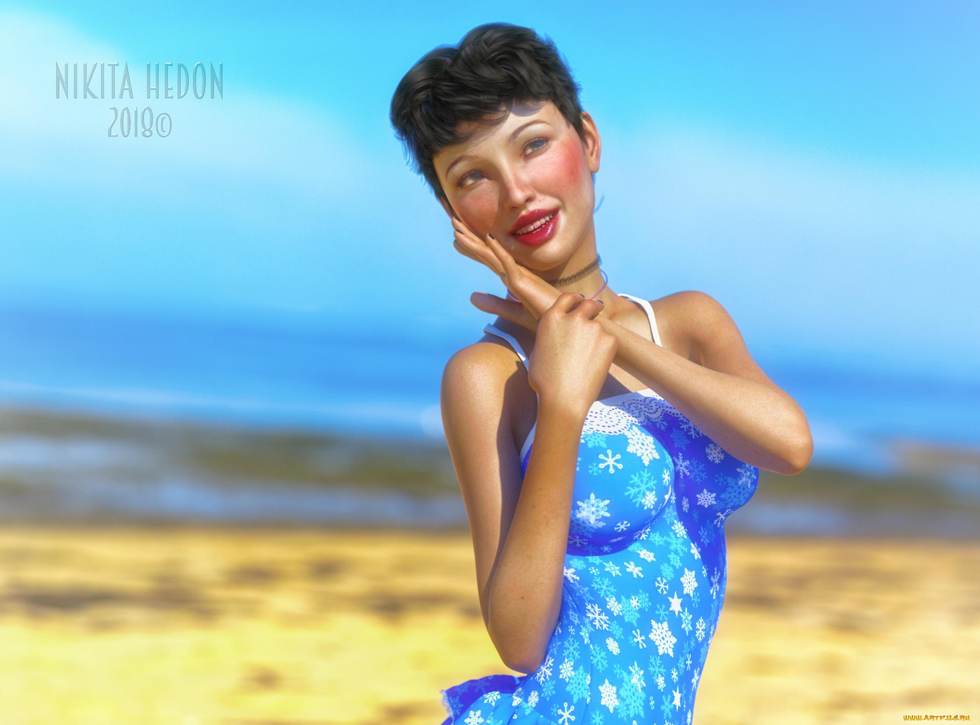 3д, графика, люди, , people, фон, взгляд, девушка