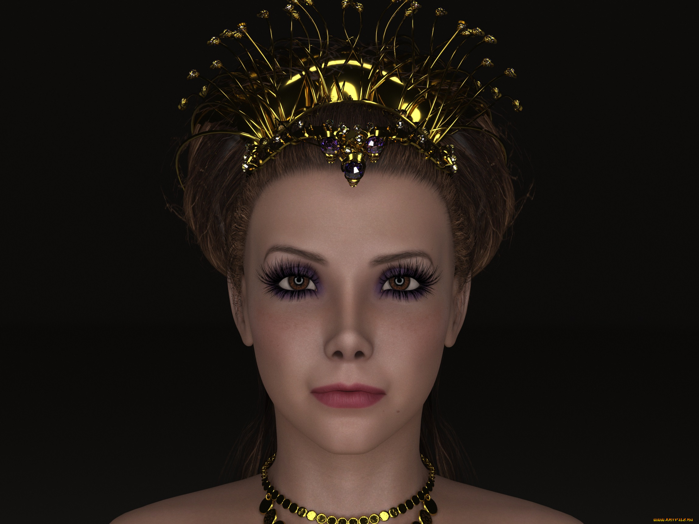 3д, графика, портрет, , portraits, девушка, взгляд, фон