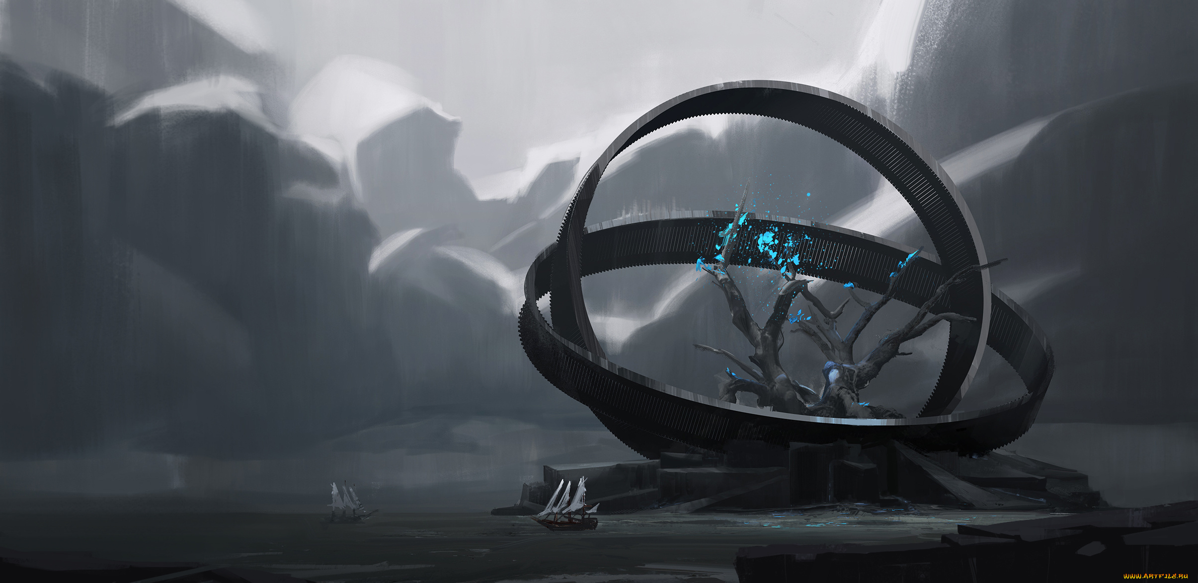 фэнтези, иные, миры, , иные, времена, круги, фон, корабли