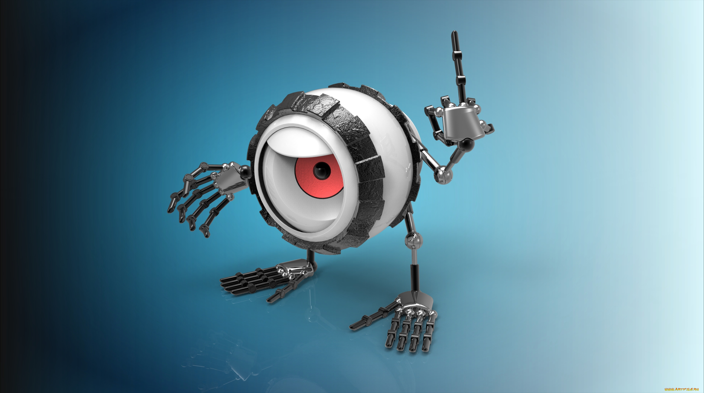 видео, игры, portal, 2, глаз, игрушка, фон