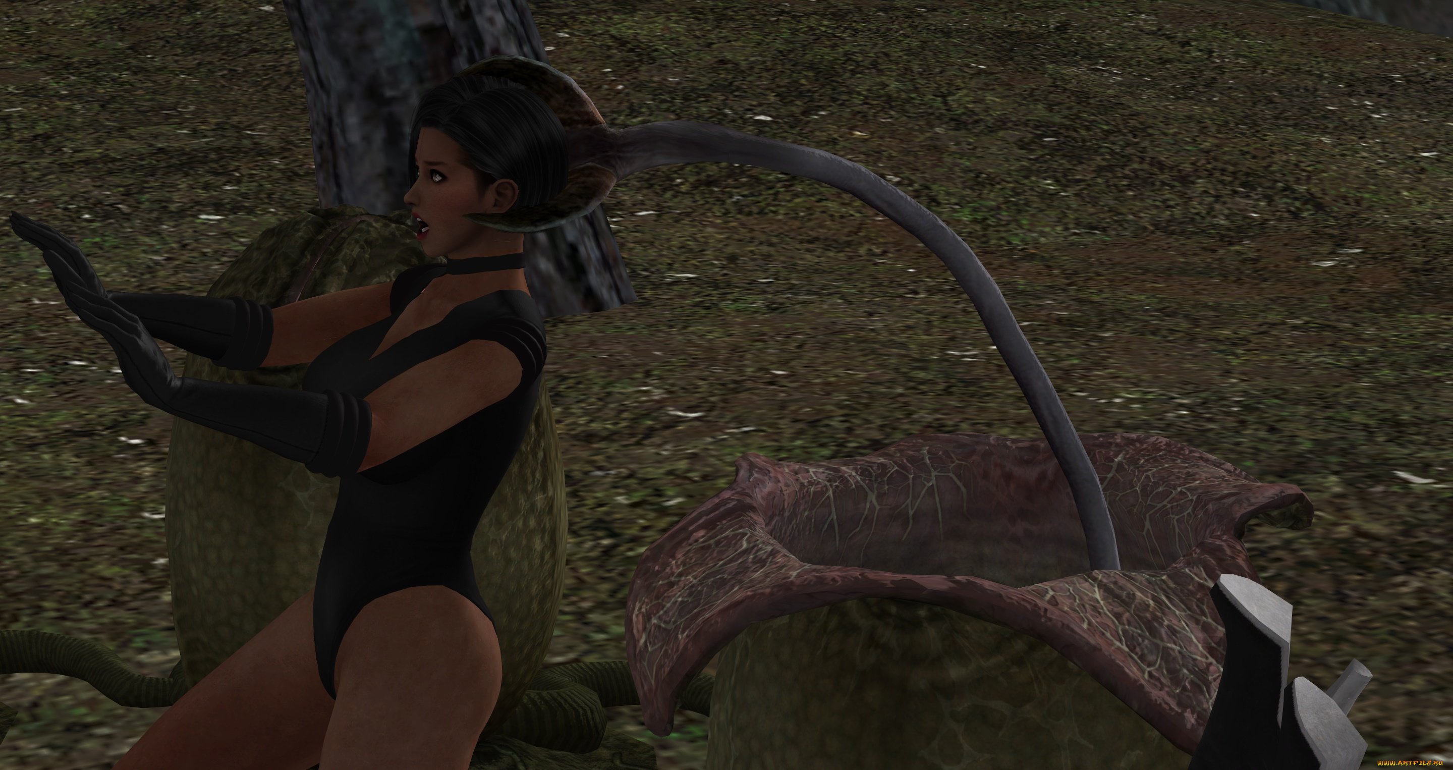 3д, графика, фантазия, , fantasy, девушка, взгляд, фон