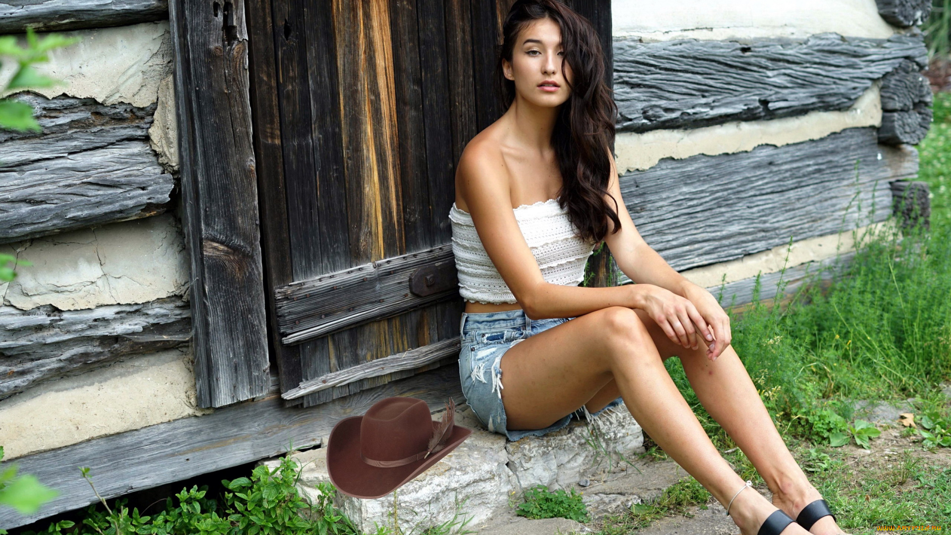 девушки, -, брюнетки, , шатенки, шляпа