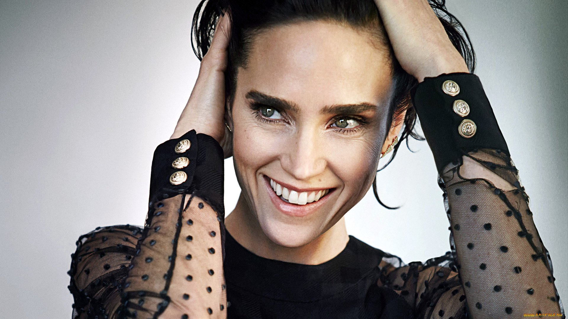 девушки, jennifer, connelly, улыбка