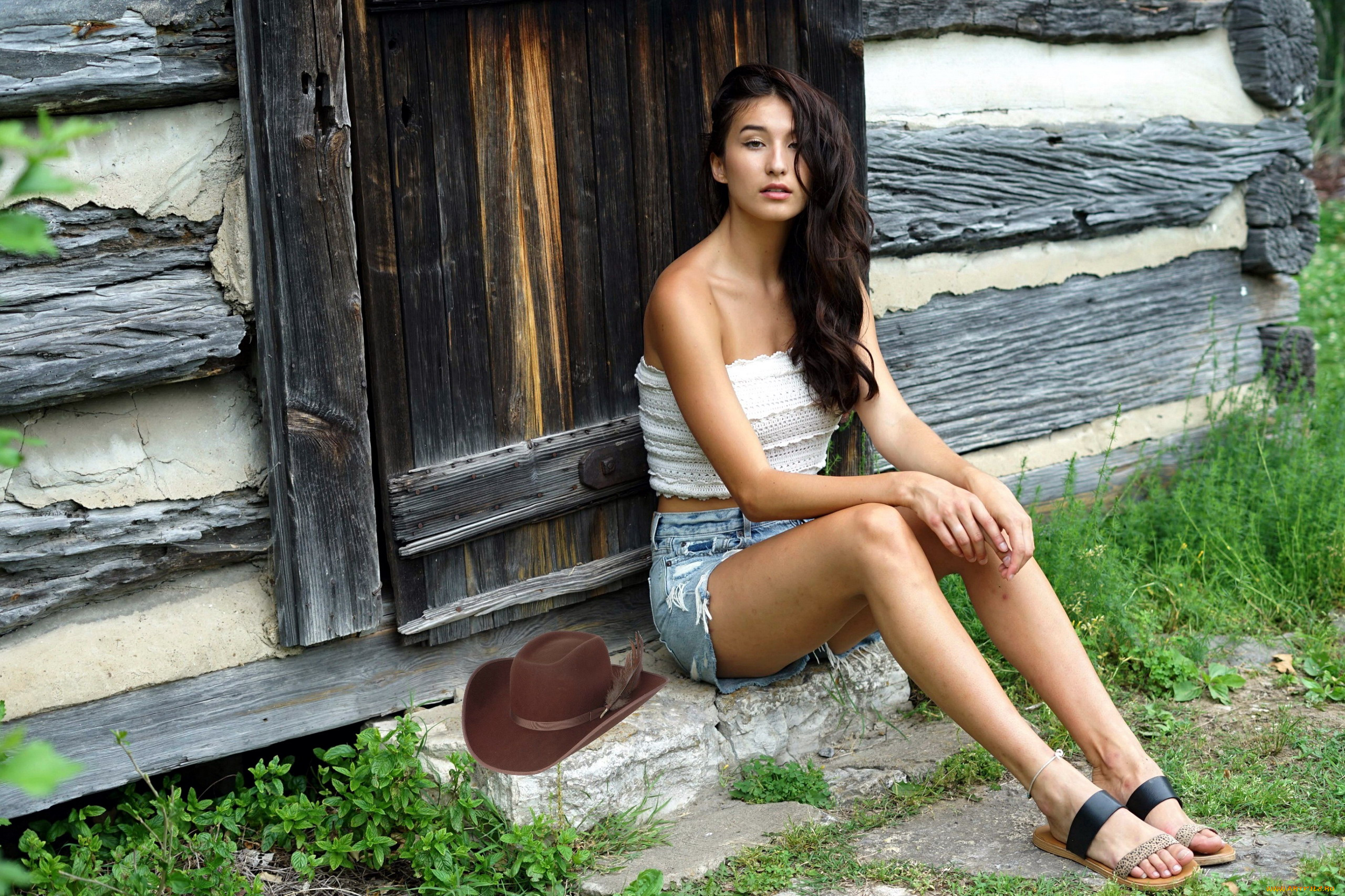 девушки, -, брюнетки, , шатенки, шляпа